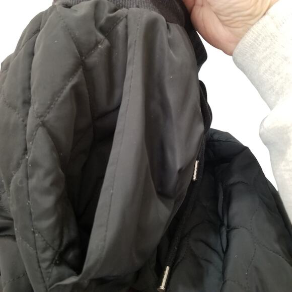 SANDY LIANG Women's Black Quilted Drawstring Waist Pull-On Jogger Pant Size M - Picture 3 of 9